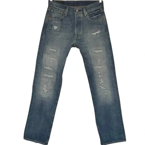 New Levi's 501 ® 150th Original Fit Straight Leg Men's Jeans Blue W30mL32 - Picture 1 of 11